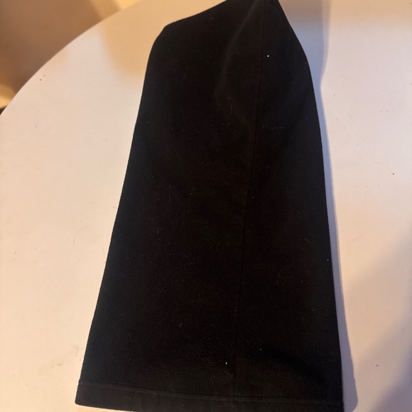 Black Hooded Wrap neck gaitor neck warmer cinched hat - Picture 3 of 5